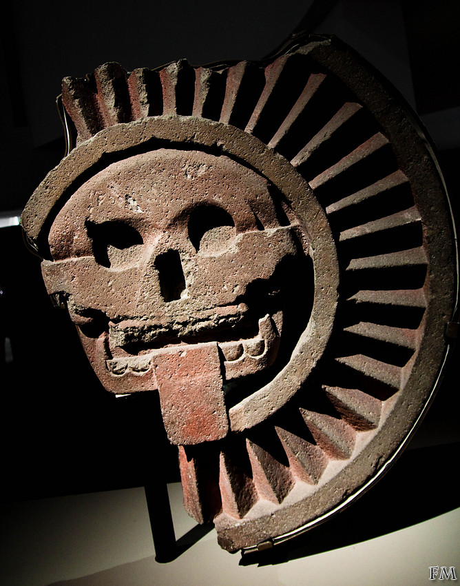 Disque de la mort. Pyramide du Soleil. Teotihuacan, 300-450 apr. J.C